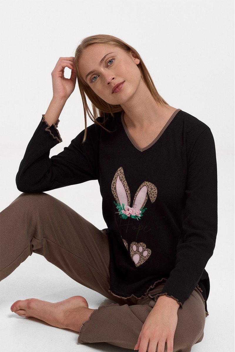 Γυναικεία Πιτζάμα MISS RODI 3896 Rabbit