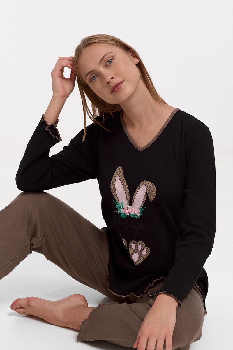 Γυναικεία Πιτζάμα MISS RODI 3896 Rabbit