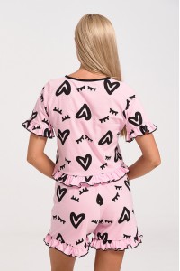 Καλοκαιρινή πιτζάμα MISS RODI 3896 PINK Καλοκαιρινή πιτζάμα MISS RODI 3896 PINK