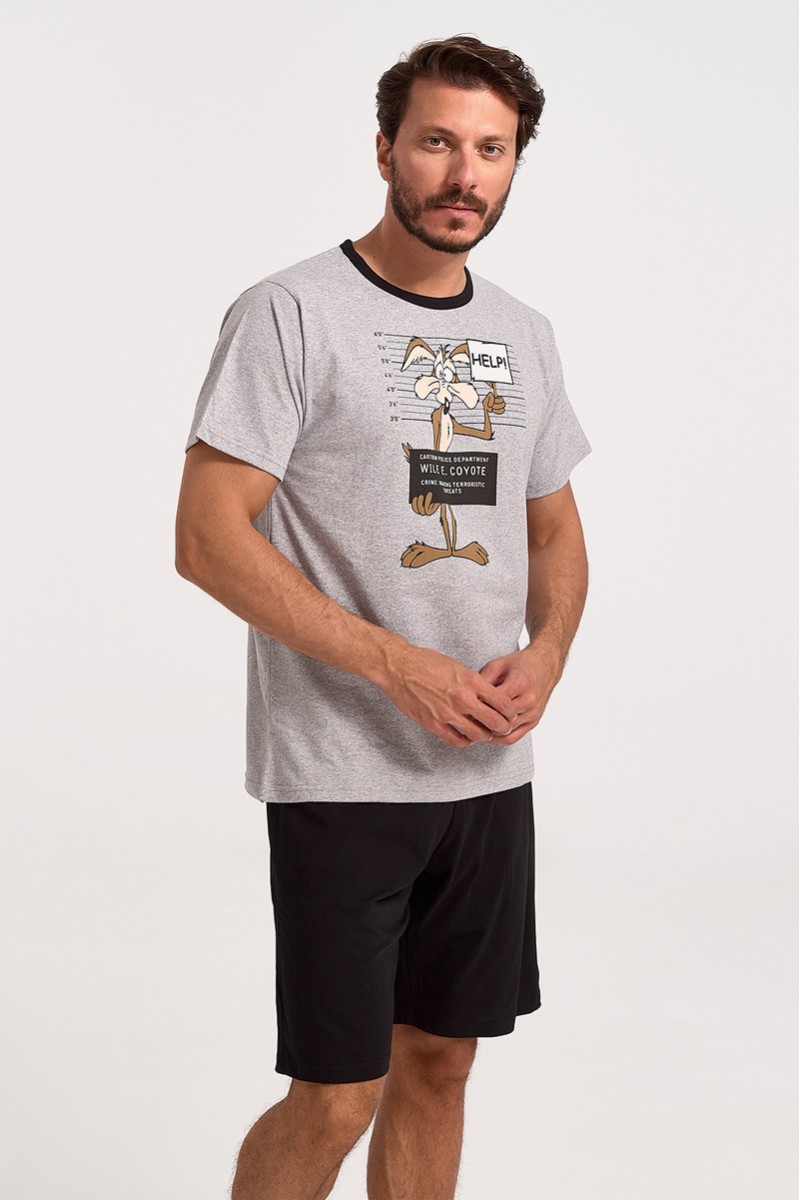Ανδρική Πιτζάμα MISTER 3938-GREY Ανδρική Πιτζάμα MISTER 3938-GREY