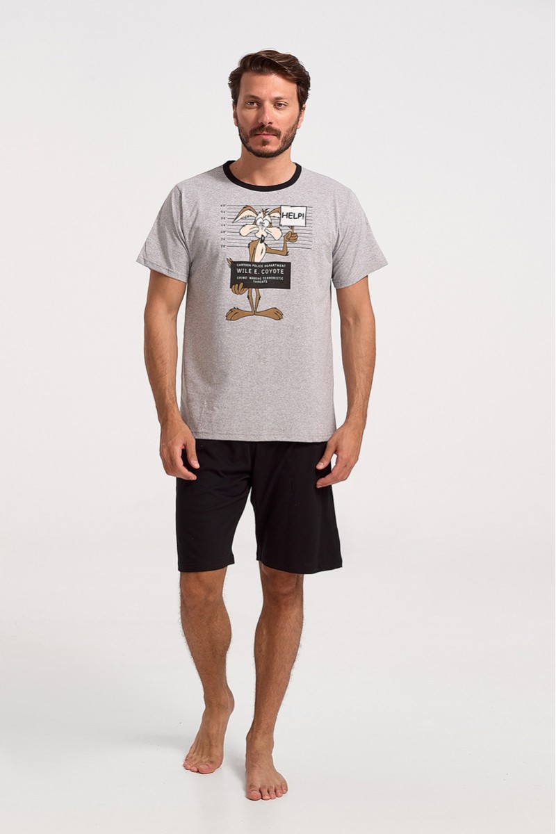 Ανδρική Πιτζάμα MISTER 3938-GREY Ανδρική Πιτζάμα MISTER 3938-GREY