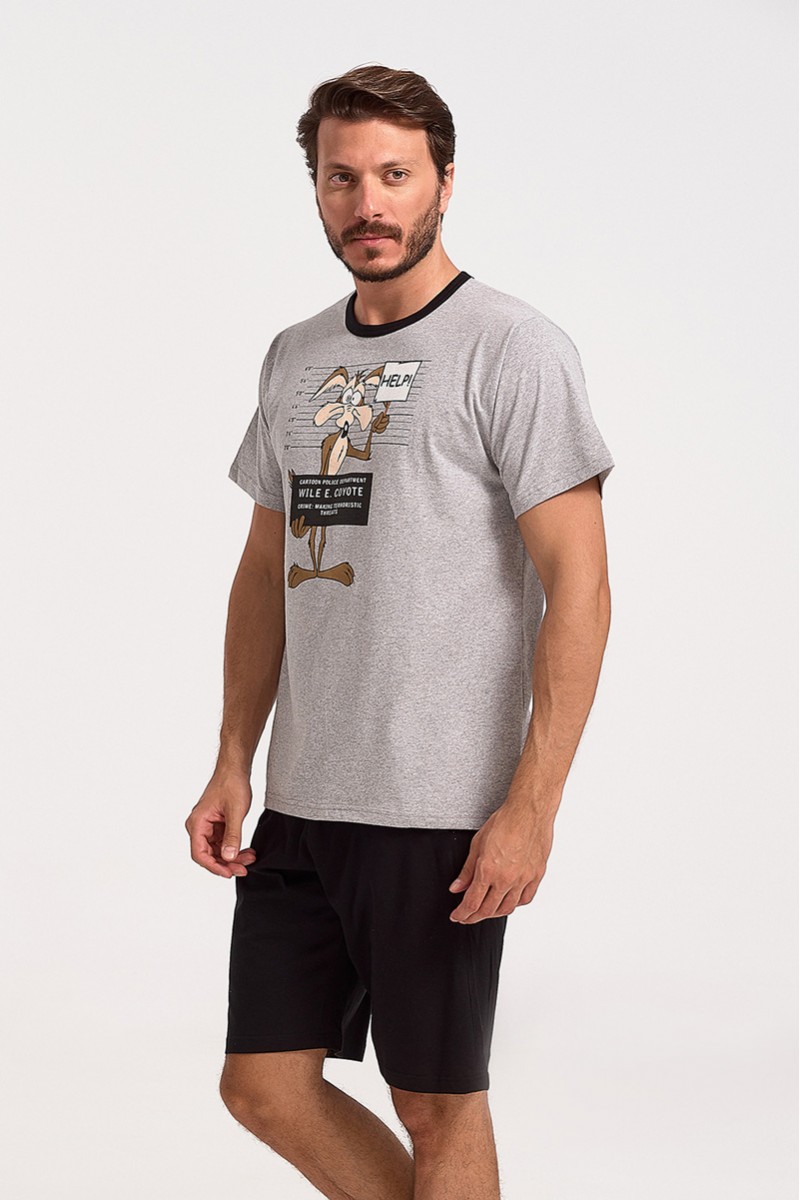 Ανδρική Πιτζάμα MISTER 3938-GREY Ανδρική Πιτζάμα MISTER 3938-GREY