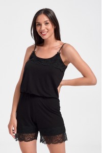 Ολόσωμο Baby-Doll MISS RODI Βlack Καλοκαίρι 2020 Ολόσωμο Baby-Doll MISS RODI Βlack Καλοκαίρι 2020