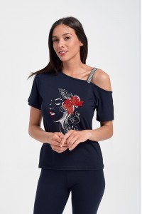 Πιτζάμα Γυναικεία MISS RODI Red Rose Πιτζάμα Γυναικεία MISS RODI Red Rose