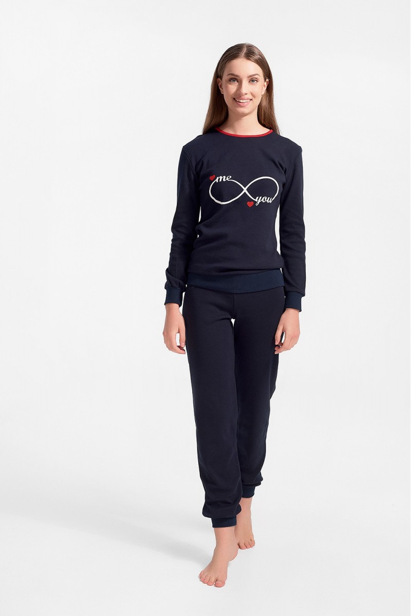 Γυναικεία πυτζάμα MISS RODI INFINITY Navy Γυναικεία πυτζάμα MISS RODI INFINITY Navy
