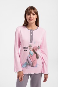 Πυτζάμα Super Mom Miss Rodi Χειμώνας 19/20 Πυτζάμα Super Mom Miss Rodi Χειμώνας 19/20