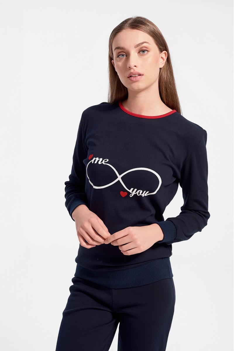 Γυναικεία πυτζάμα MISS RODI INFINITY Navy Γυναικεία πυτζάμα MISS RODI INFINITY Navy
