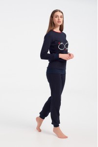 Γυναικεία πυτζάμα MISS RODI INFINITY Navy Γυναικεία πυτζάμα MISS RODI INFINITY Navy