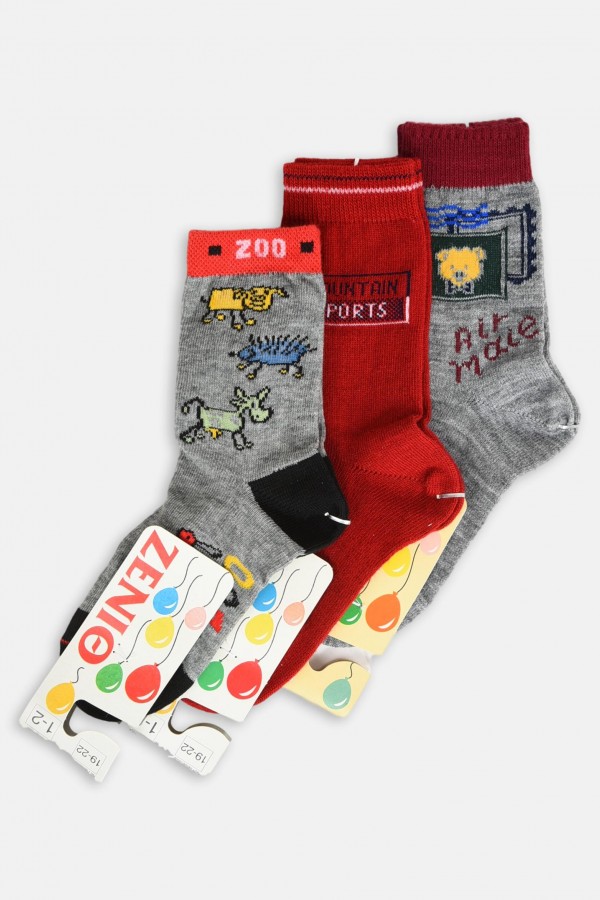 Παιδικές κάλτσες για αγόρι ΖΕΝΙΘ - ΠΡΟΣΦΟΡΑ Multicolor 3Pack Combo 2