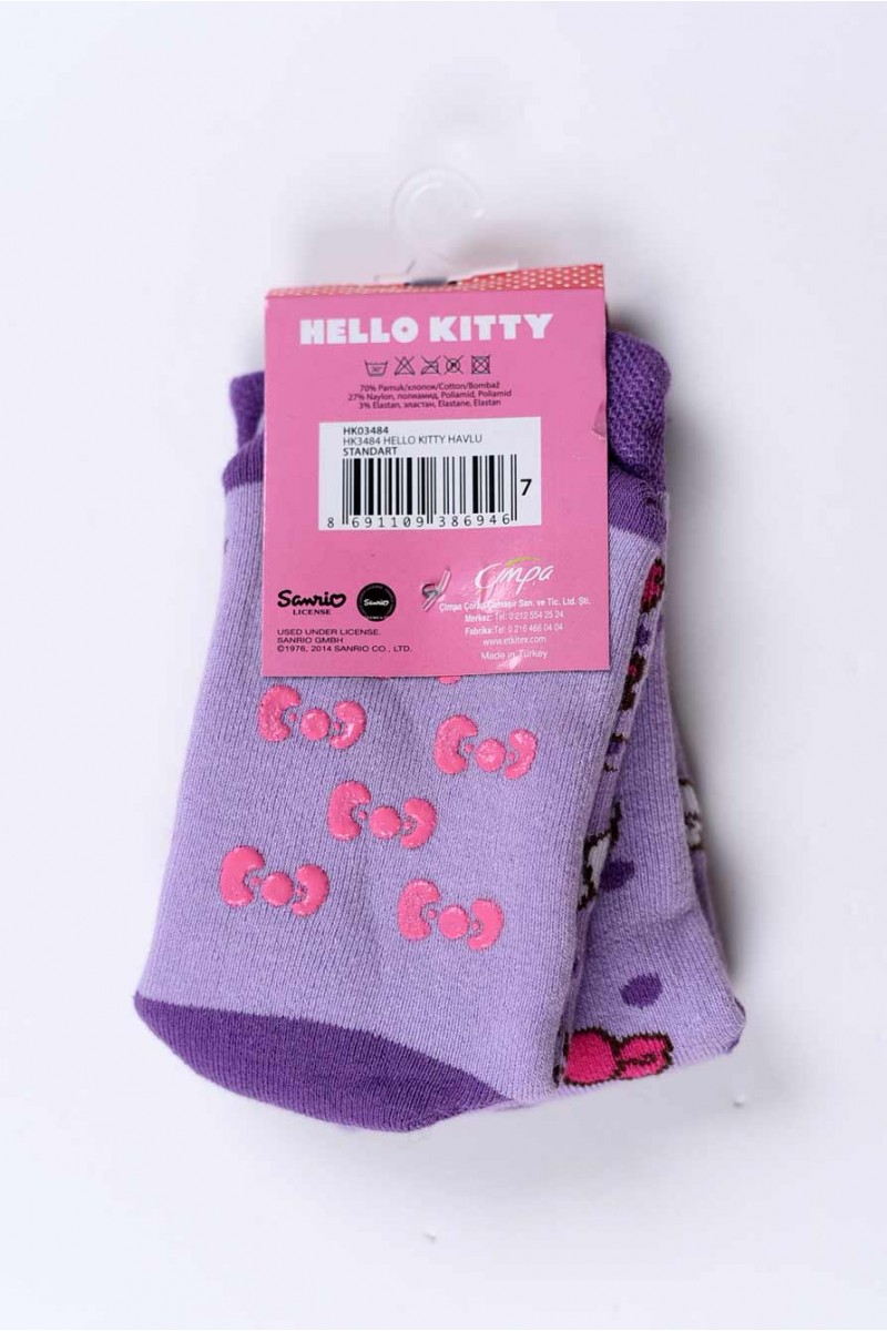Παιδική κάλτσα Hello Kitty Purple Παιδική κάλτσα Hello Kitty Purple