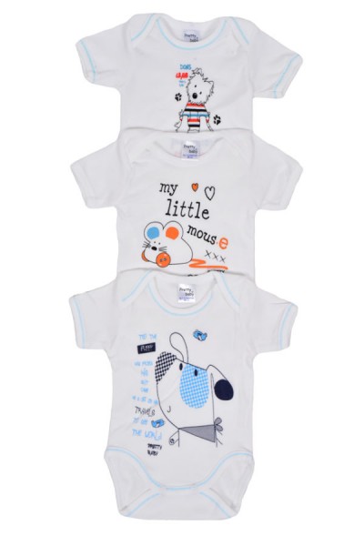Βρεφικά κορμάκια Pretty Baby τυχαίας επιλογής (3 Pack)