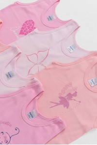 Παιδικά φανελάκια κορίτσι PRETTY BABY 6 Pack 47521 Παιδικά φανελάκια κορίτσι PRETTY BABY 6 Pack 47521