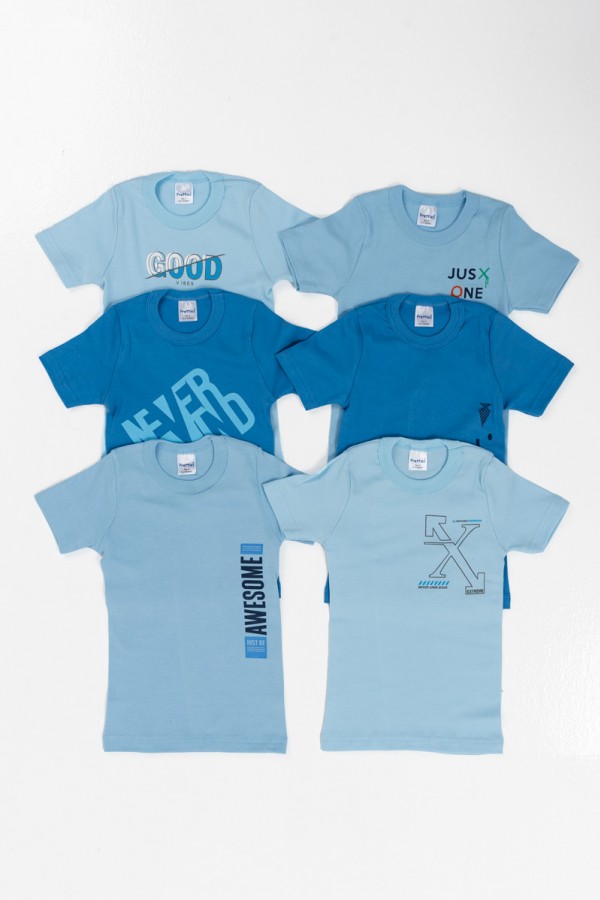 Παιδικά φανελάκια αγόρι PRETTY BABY 6 Pack 48532