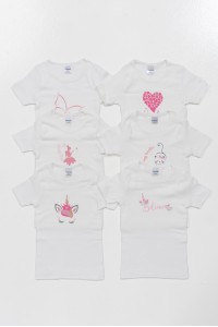 Παιδικά φανελάκια κορίτσι PRETTY BABY 6 Pack 45712 Παιδικά φανελάκια κορίτσι PRETTY BABY 6 Pack 45712