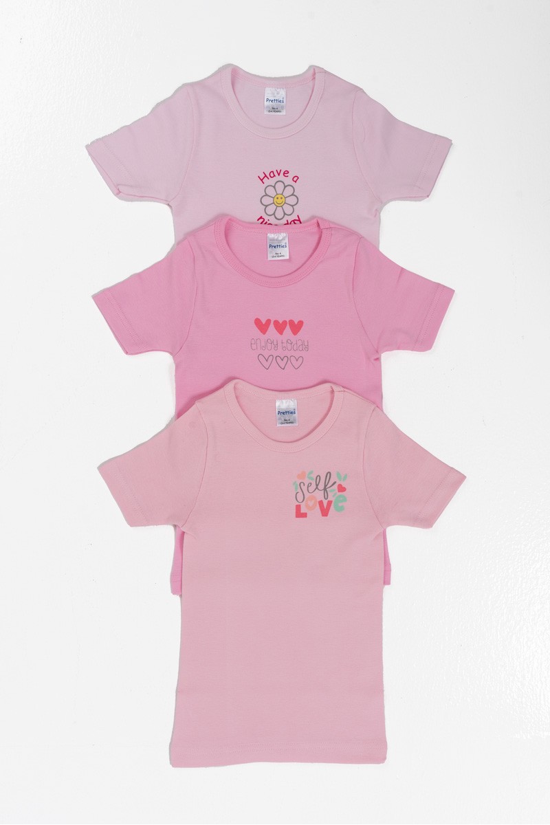 Παιδικά φανελάκια κορίτσι PRETTY BABY 6 Pack 47622 Παιδικά φανελάκια κορίτσι PRETTY BABY 6 Pack 47622