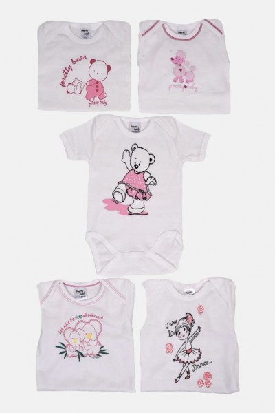 Βρεφικά κορμάκια Pretty Baby τυχαίας επιλογής (5 Pack) 20300